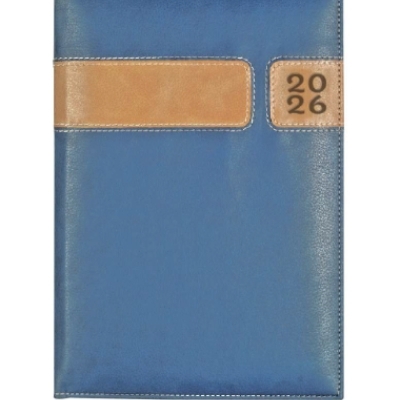 Agenda simil de piel azul 2027 personalizada